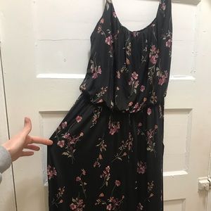 Black Floral Jumpsuit
